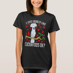 Leuke papegaai dier vogel meisjes vrouwen kaketoe t-shirt