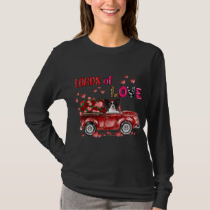 Leuke Papillon Hond Rijden Rode Vrachtwagen Happy T-shirt