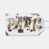 Leuke Parijse illustratie Bedankt Cadeau Labels Cadeaulabel (Voorkant (Horizontaal))