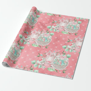 Leuke Pasen Liefde Bunny Cadeaupapier