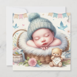 Leuke pasgeboren baby kaart