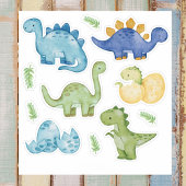 Leuke Pastel Dinosaurussen Waterverf Dino Sticker