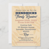 Leuke, pastel en blauwe familiereünie Save the Dat Kaart (Voorkant)