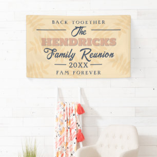 Leuke, pastel Family Reunion Welkom Banner