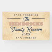 Leuke, pastel Family Reunion Welkom Banner (Horizontaal)