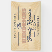 Leuke, pastel Family Reunion Welkom Banner (Verticaal)