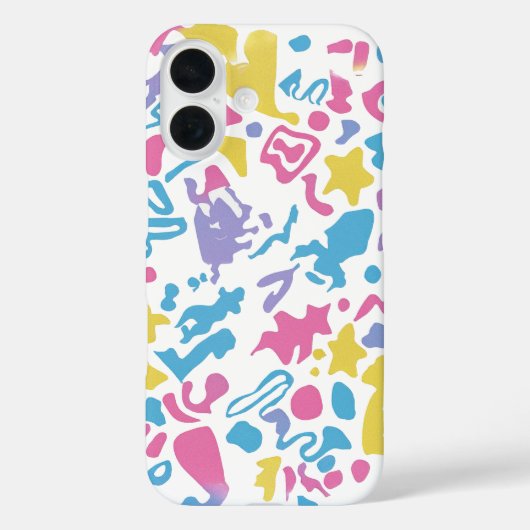 Leuke pastel kleurrijke levendige vormen Case-Mate iPhone case (Achterkant)