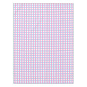 Leuke Pastel Roze Blauw Gingham Check Tafelkleed (Voorkant)