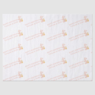 Leuke Pastel Roze Teddy Bear 3 jaar Cadeauverpakki Tissuepapier