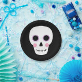 Leuke Pastel schedel Halloween Verjaardagspapier B Papieren Bordje (Feest)