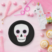 Leuke Pastel schedel Halloween Verjaardagspapier B Papieren Bordje (Feest)