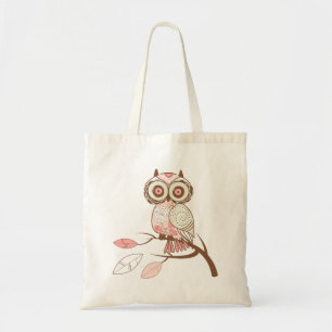Leuke Pastel Tones Uil Tote Bag