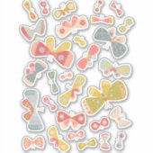Leuke Pastel Vlinders Sticker (Voorkant)