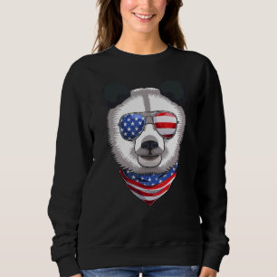 Leuke Patriottische Amerikaanse Panda Zonnebril 4e Trui