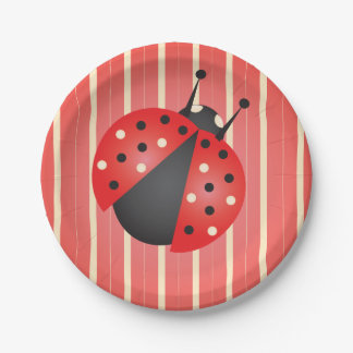 Leuke Patronen met Ladybugs Baby shower Papieren Bordje
