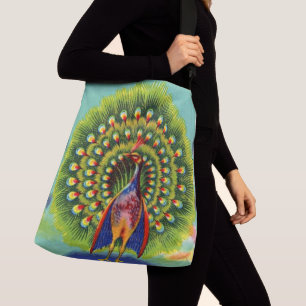 leuke pauw-afdruk crossbody tas