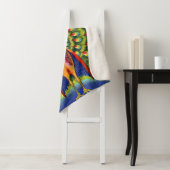 leuke pauw-afdruk sherpa deken (In situ)