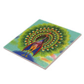 leuke pauw-afdruk tegeltje (Zijkant)