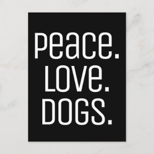 leuke PEACE. HOUD. DOGS Briefkaart