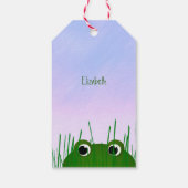 Leuke Peking kikker gepersonaliseerd Cadeaulabel (Achterkant)