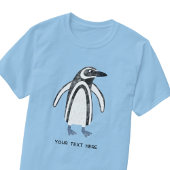 Leuke Penguin aangepaste tekst T-shirt