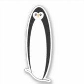Leuke Penguin Laptop Sticker (Voorkant)