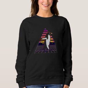 Leuke Penguin Retro 80s Edm Funny Penguin L Trui