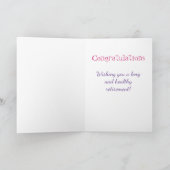 Leuke Pensioen Groet Pensioen Kaart (Binnen)