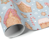 Leuke peperkoek Kerstmis Cadeaupapier (Rol Hoek)