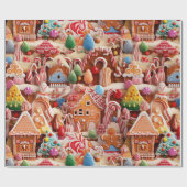 Leuke peperkoek Kerstmis Cadeaupapier (Vlak)