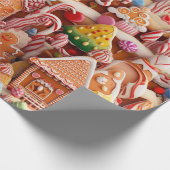 Leuke peperkoek Kerstmis Cadeaupapier (Hoek)