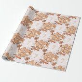 Leuke peperkoek Kerstmis Cadeaupapier (Uitgerold)