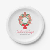 Leuke peperkoek Kerstmis Vakantie Cookie Exchange Papieren Bordje (Voorkant)
