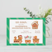 Leuke peperkoek Kerstuitnodiging Kaart (Staand voorkant)