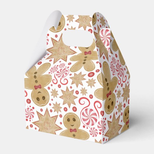 Leuke peperkoek Man & pepermunt Snoep Kerst Bedankdoosjes (Achterkant)