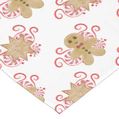 Leuke peperkoek Man & pepermunt Snoep Kerst Korte Tafelloper (Hoek)