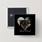 Leuke Pet Button |Aangepaste foto & naam telefoong (Voorkant /achterkant)