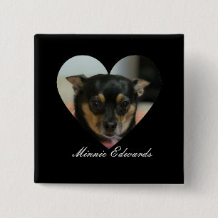 Leuke Pet Button Aangepaste foto & naam telefoong