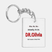 Leuke PhD MOEDER Afstudeerhumor Feestje Sleutelhanger (Voorkant Links)