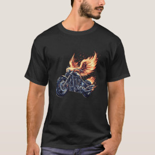 Leuke Phoenix Motorfiets Vogel Grafisch T-shirt