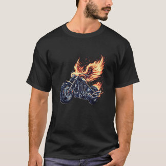 Leuke Phoenix Motorfiets Vogel Grafisch T-shirt