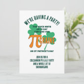 Leuke Pi-dag QR-code St. Patrick's Day Pub-feest Kaart (Staand voorkant)