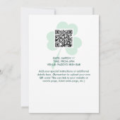 Leuke Pi-dag QR-code St. Patrick's Day Pub-feest Kaart (Achterkant)