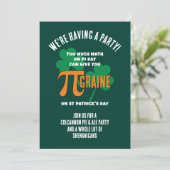 Leuke Pi-dag St. Patrick-dag QR-code-feestje Kaart (Staand voorkant)
