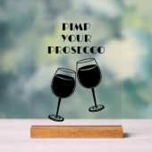 Leuke Pimp je Prosecco Cocktailbar Uitnodiging Acryl Bord (Neutraal)