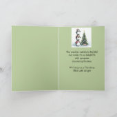 Leuke Pinguïn Kerstboom Laat het sneeuwen Kaart (Binnen)