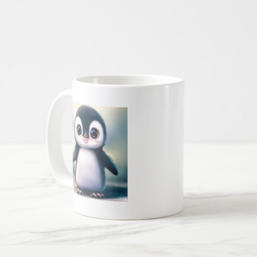 Leuke Pinguïn Mok - Leuke Dierlijke Mokken (Voorkant links)