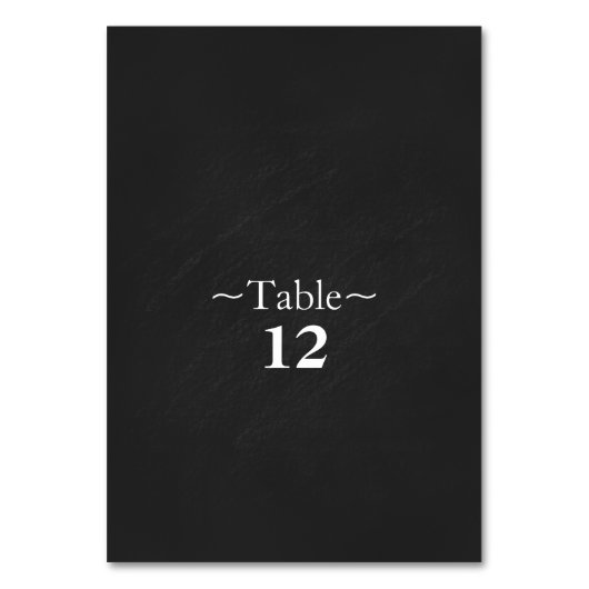 Leuke Pinguïn Trouwtafel Nummer Kaart (Achterkant)