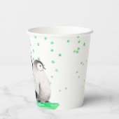 Leuke Pinguïn Verjaardag Papieren Bekers (Achterkant)