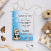 Leuke Pinguïn Winter Kerstfeest Briefkaart